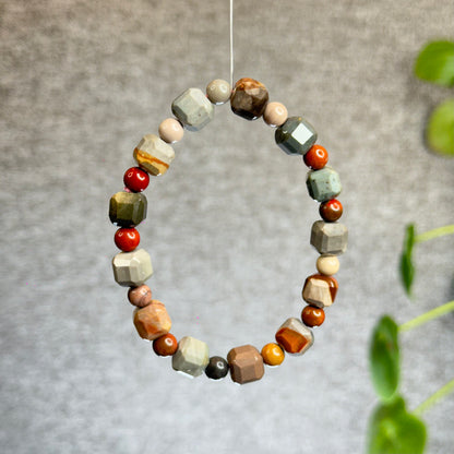 Natural Ocean Jasper Bracelet Size 8.5 mm