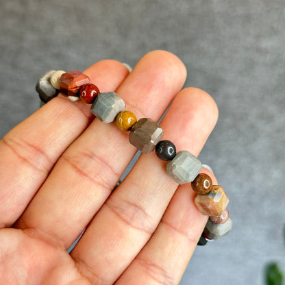 Natural Ocean Jasper Bracelet Size 8.5 mm