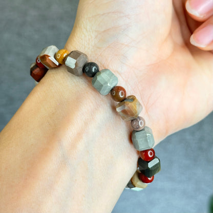 Natural Ocean Jasper Bracelet Size 8.5 mm
