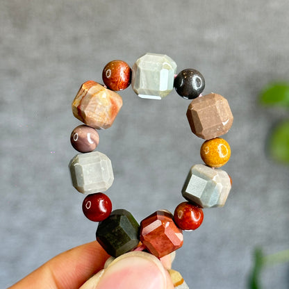Natural Ocean Jasper Bracelet Size 8.5 mm