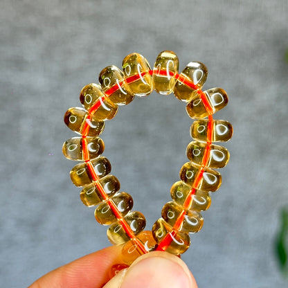 Natural Citrine Rondelle Bracelet Size 8.7 mm