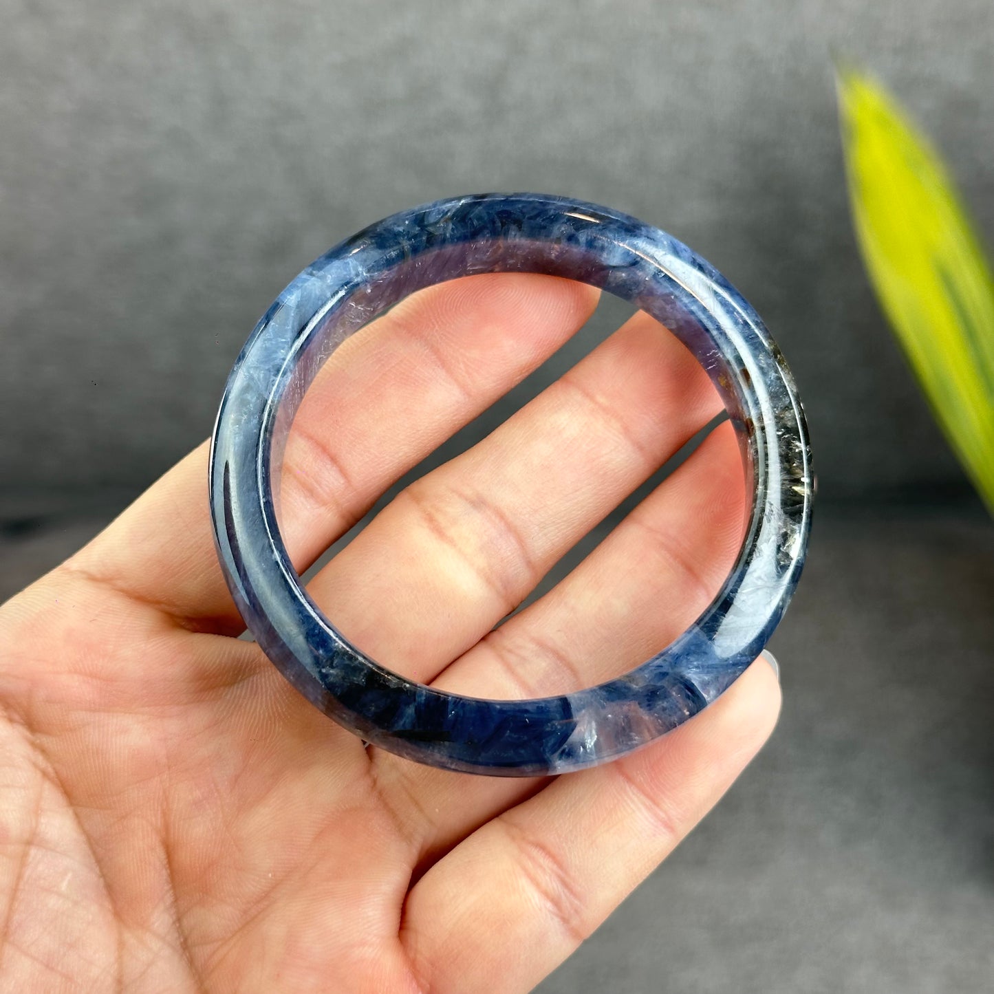 Natural Blue Kyanite VIP Banlge size 55 mm