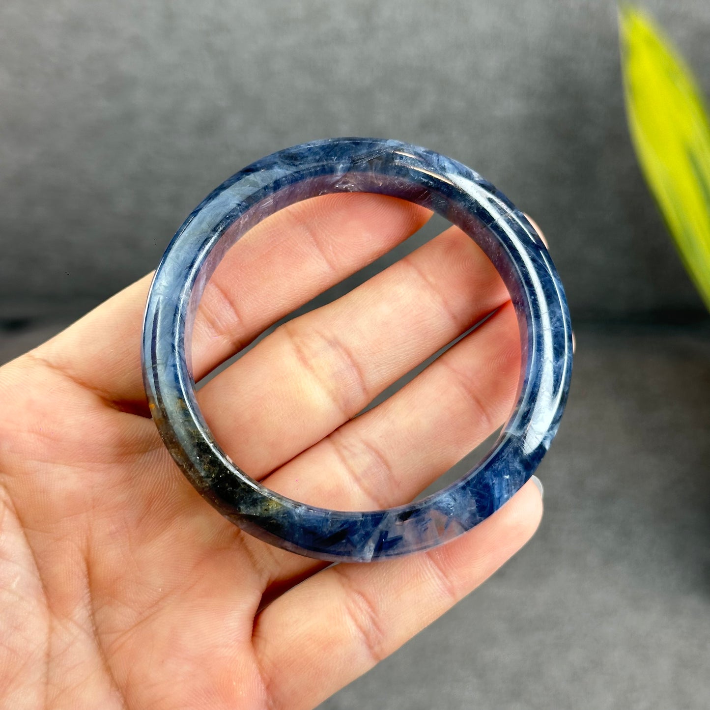 Natural Blue Kyanite VIP Banlge size 55 mm