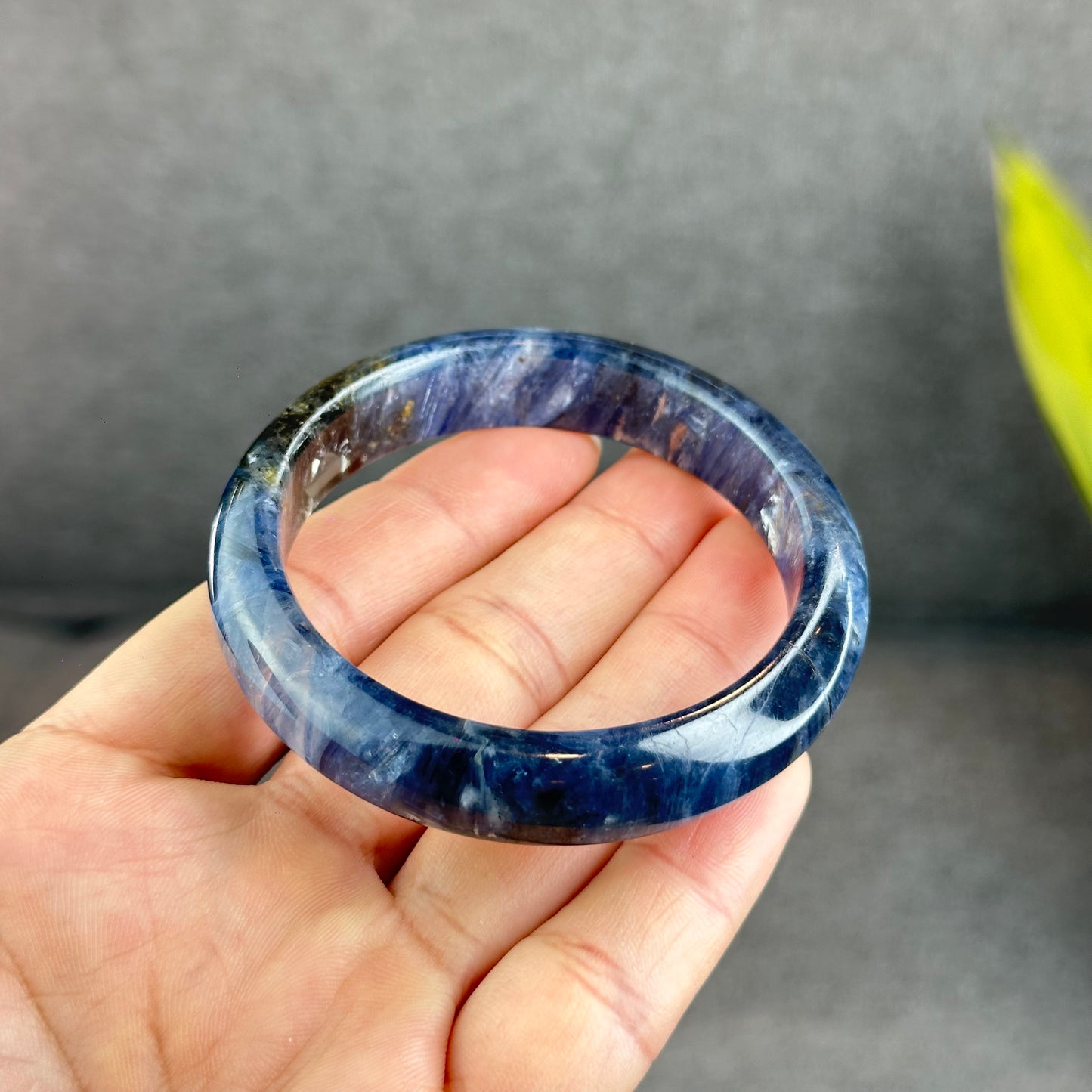Natural Blue Kyanite VIP Banlge size 55 mm