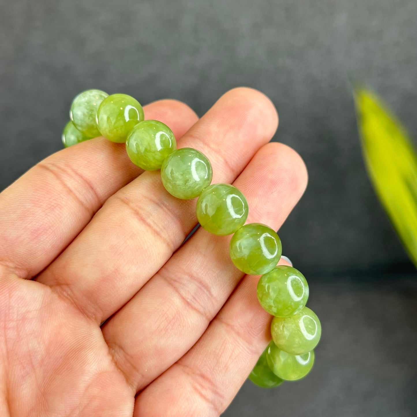 Natural Serpentine Bracelet Size 12 mm