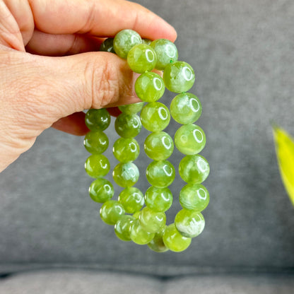 Natural Serpentine Bracelet Size 12 mm