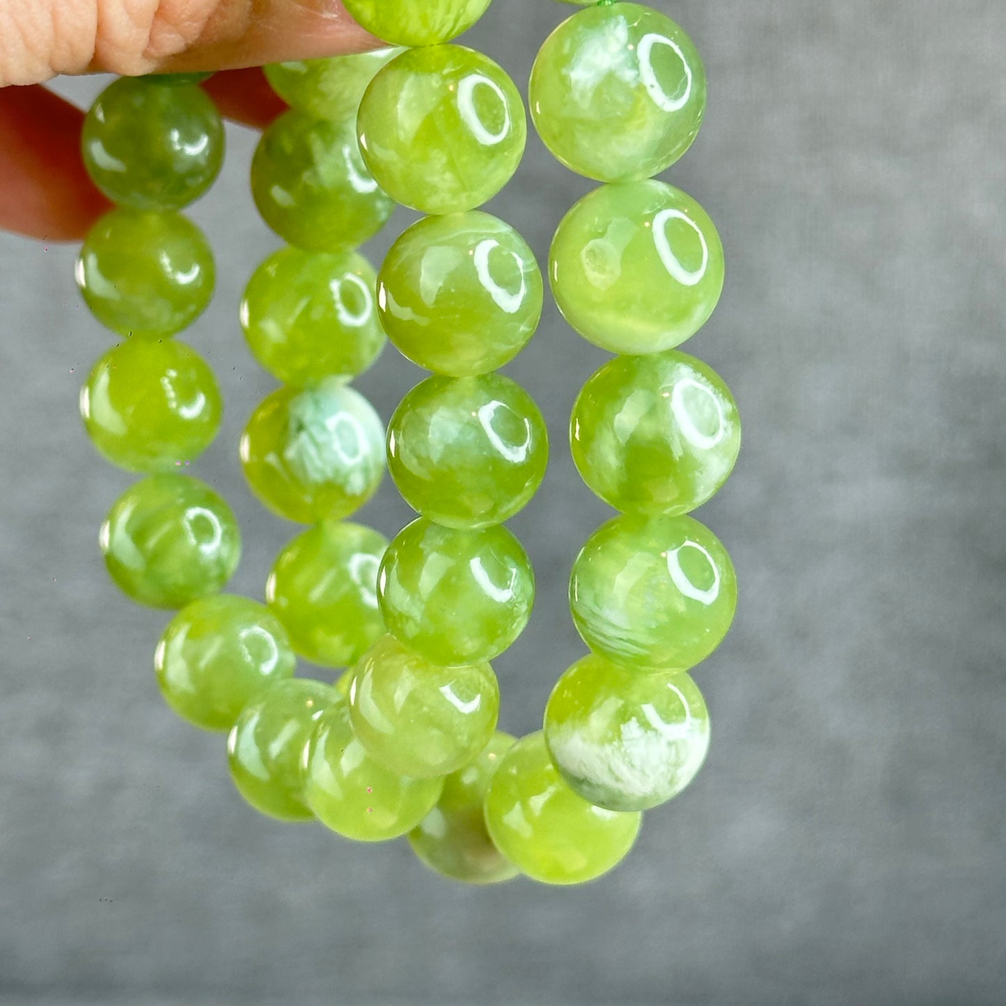 Natural Serpentine Bracelet Size 12 mm