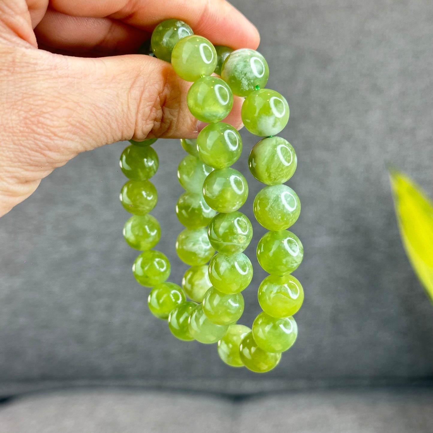 Natural Serpentine Bracelet Size 12 mm