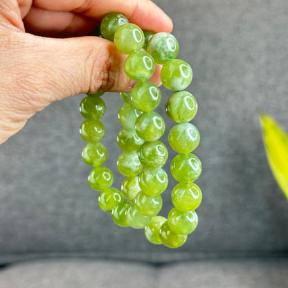 Natural Serpentine Bracelet Size 12 mm