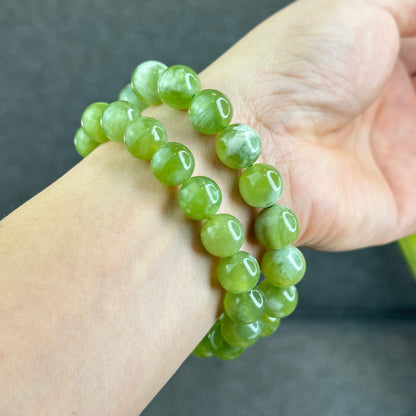 Natural Serpentine Bracelet Size 12 mm