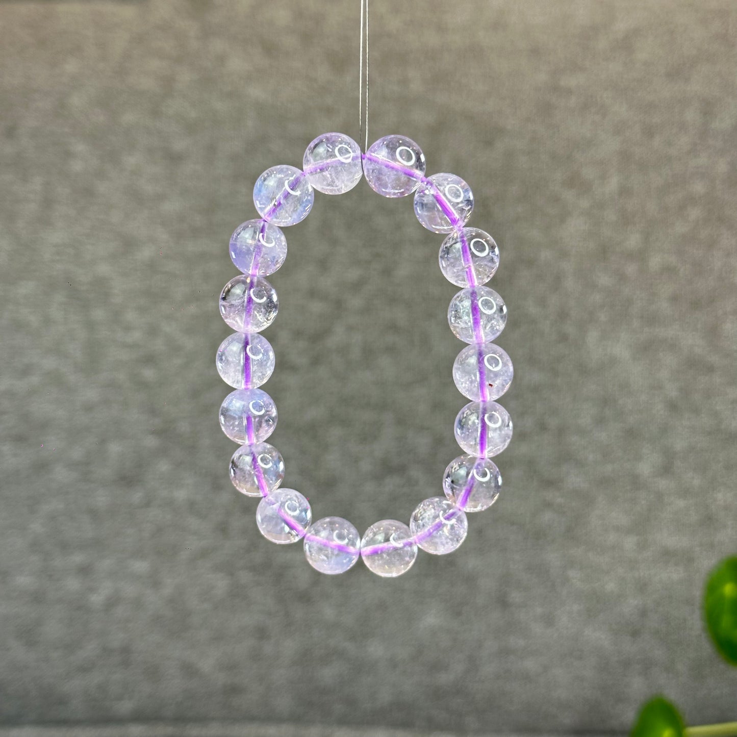 Natural Lavendar Pastel Moon Quartz Bracelet Size 11 mm