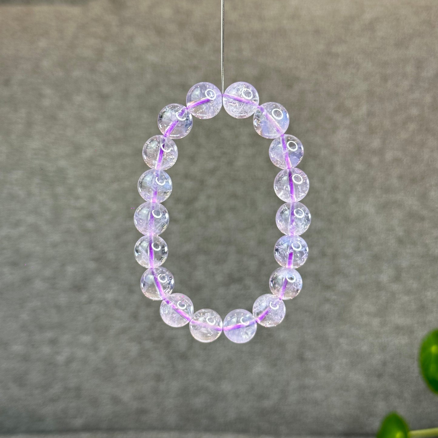 Natural Lavendar Pastel Moon Quartz Bracelet Size 11 mm