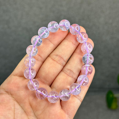 Natural Lavendar Pastel Moon Quartz Bracelet Size 11 mm