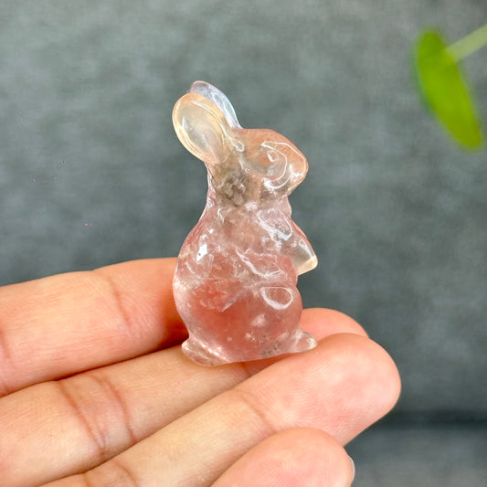 Natural Fluorite Rabbit Figurine