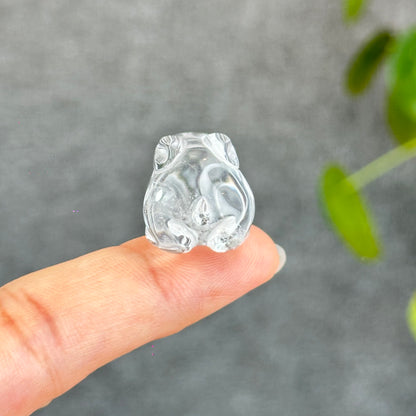 Natural Clear Quartz Bunny Figurine