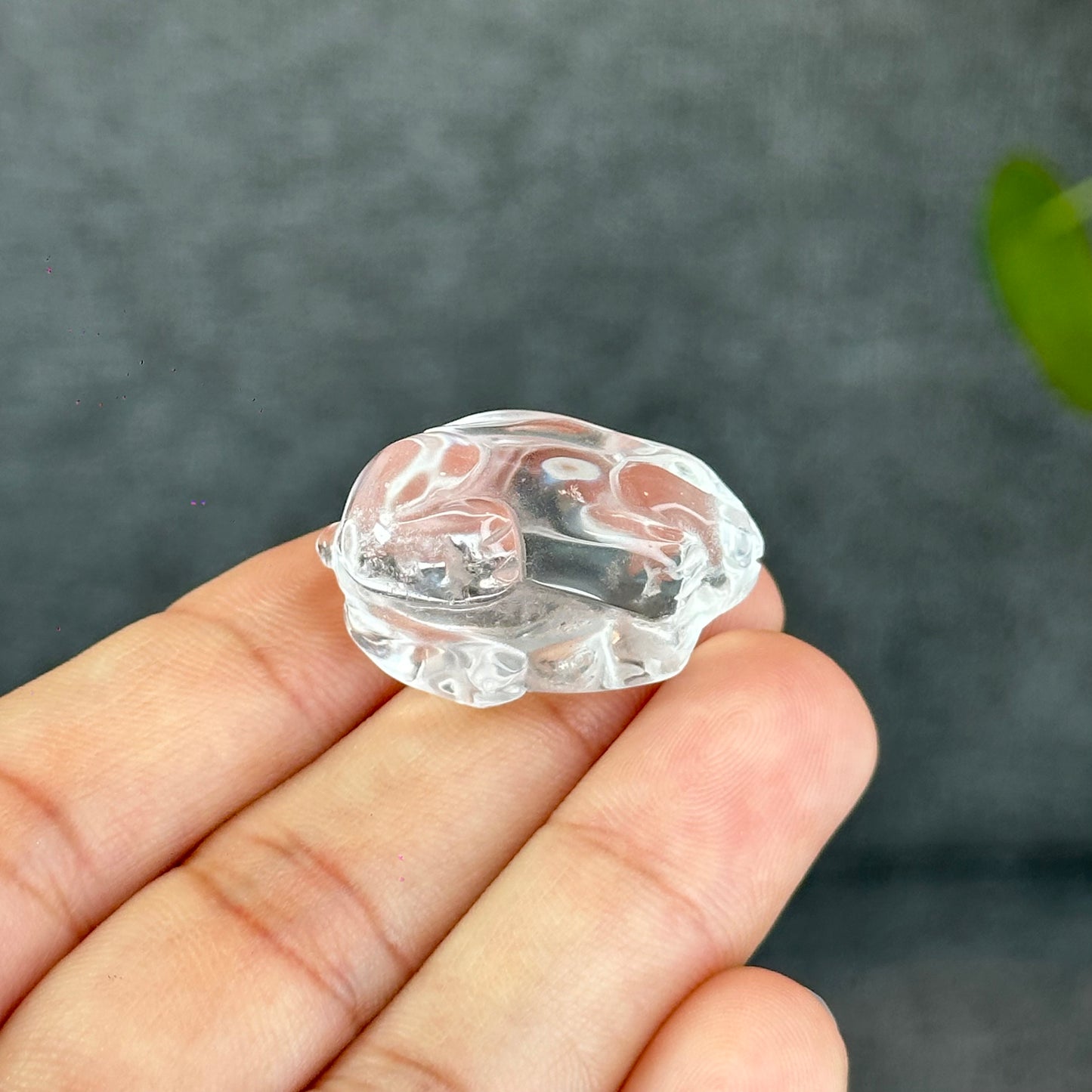 Natural Clear Quartz Bunny Figurine