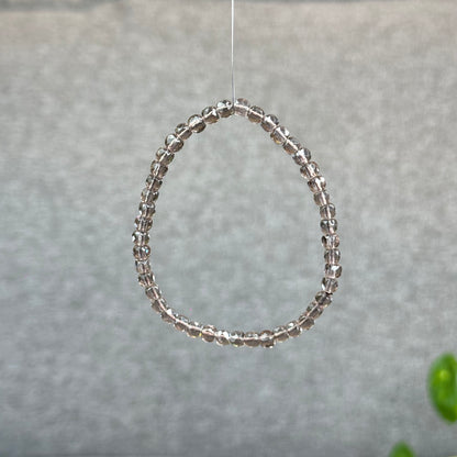 Natural Smokey Quartz Faceted Bracelet Size 4.5 mm
