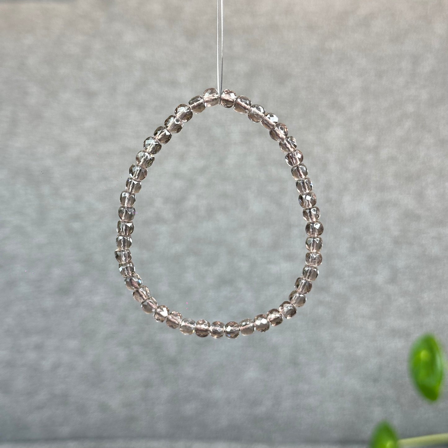 Natural Smokey Quartz Faceted Bracelet Size 4.5 mm