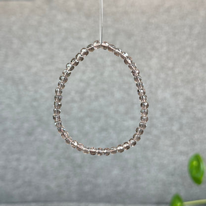 Natural Smokey Quartz Faceted Bracelet Size 4.5 mm