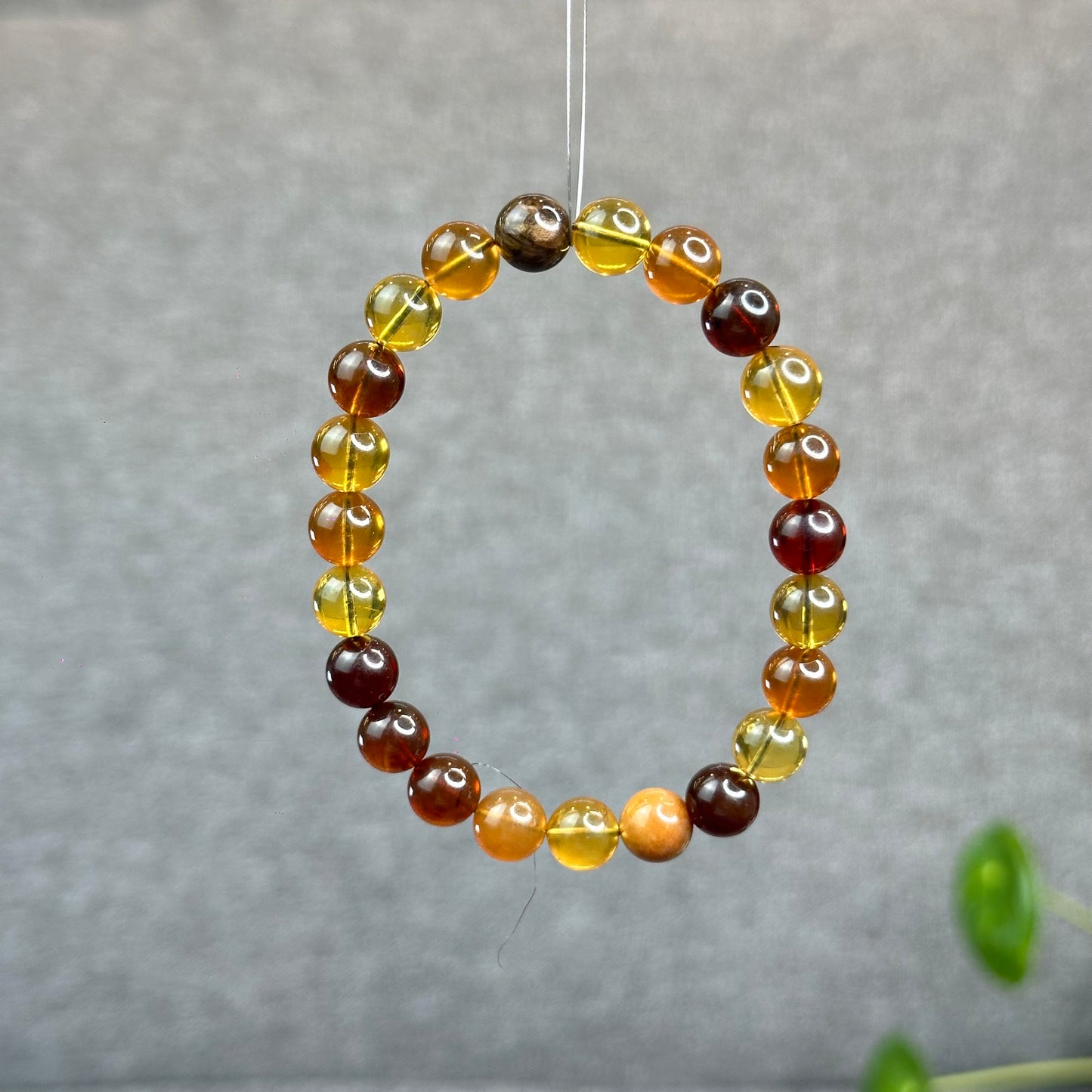 Natural Amber Bracelet Size 8.2 mm