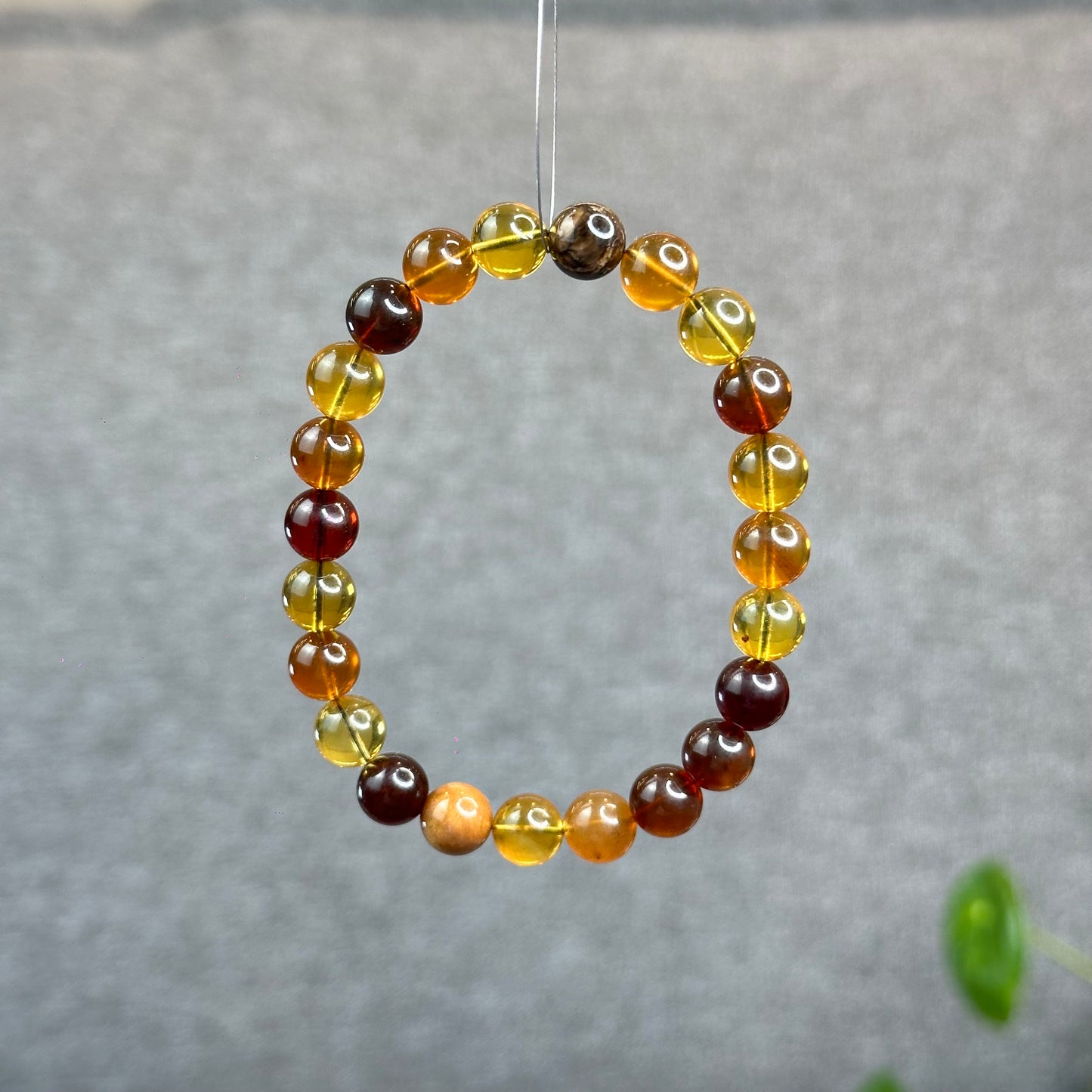 Natural Amber Bracelet Size 8.2 mm