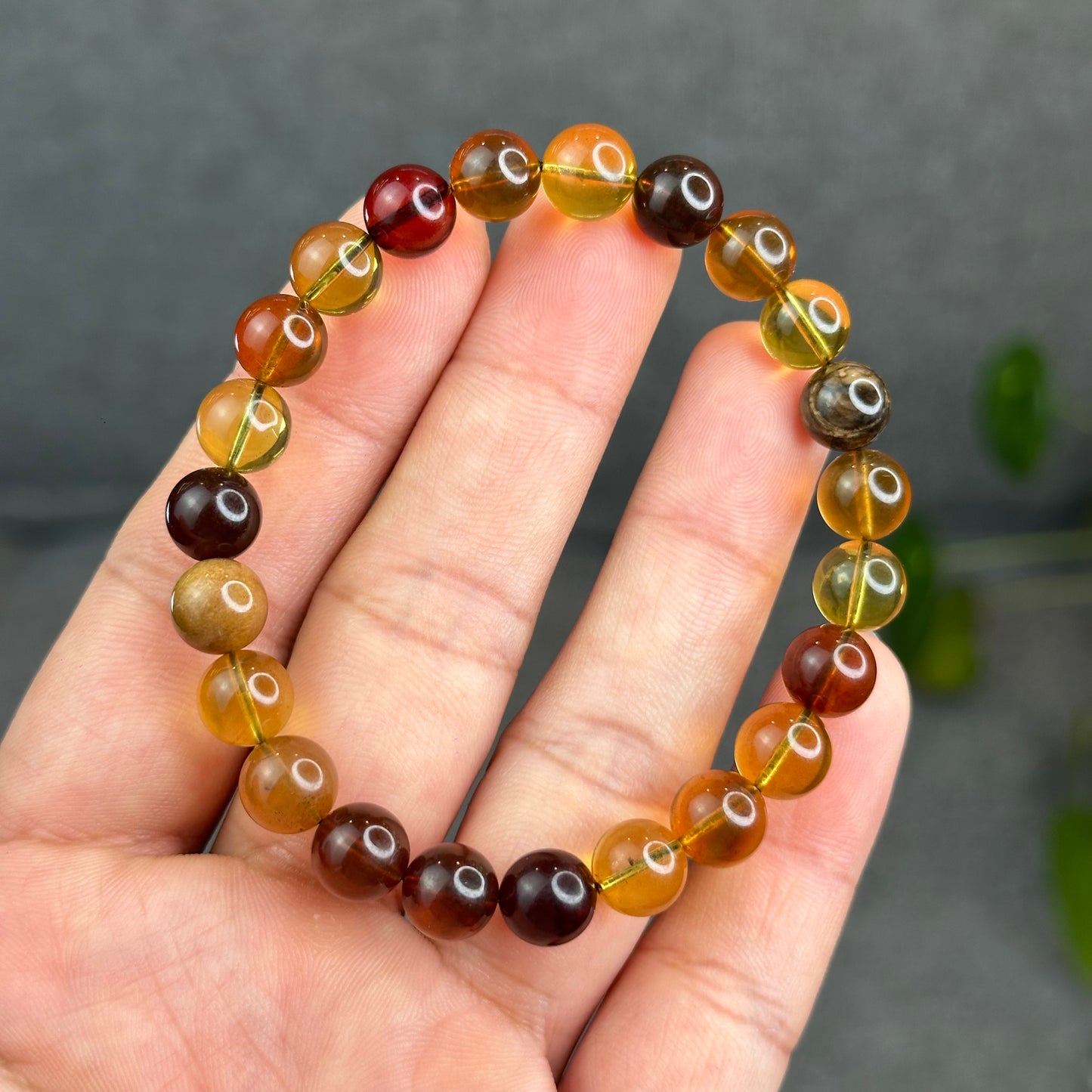 Natural Amber Bracelet Size 8.2 mm