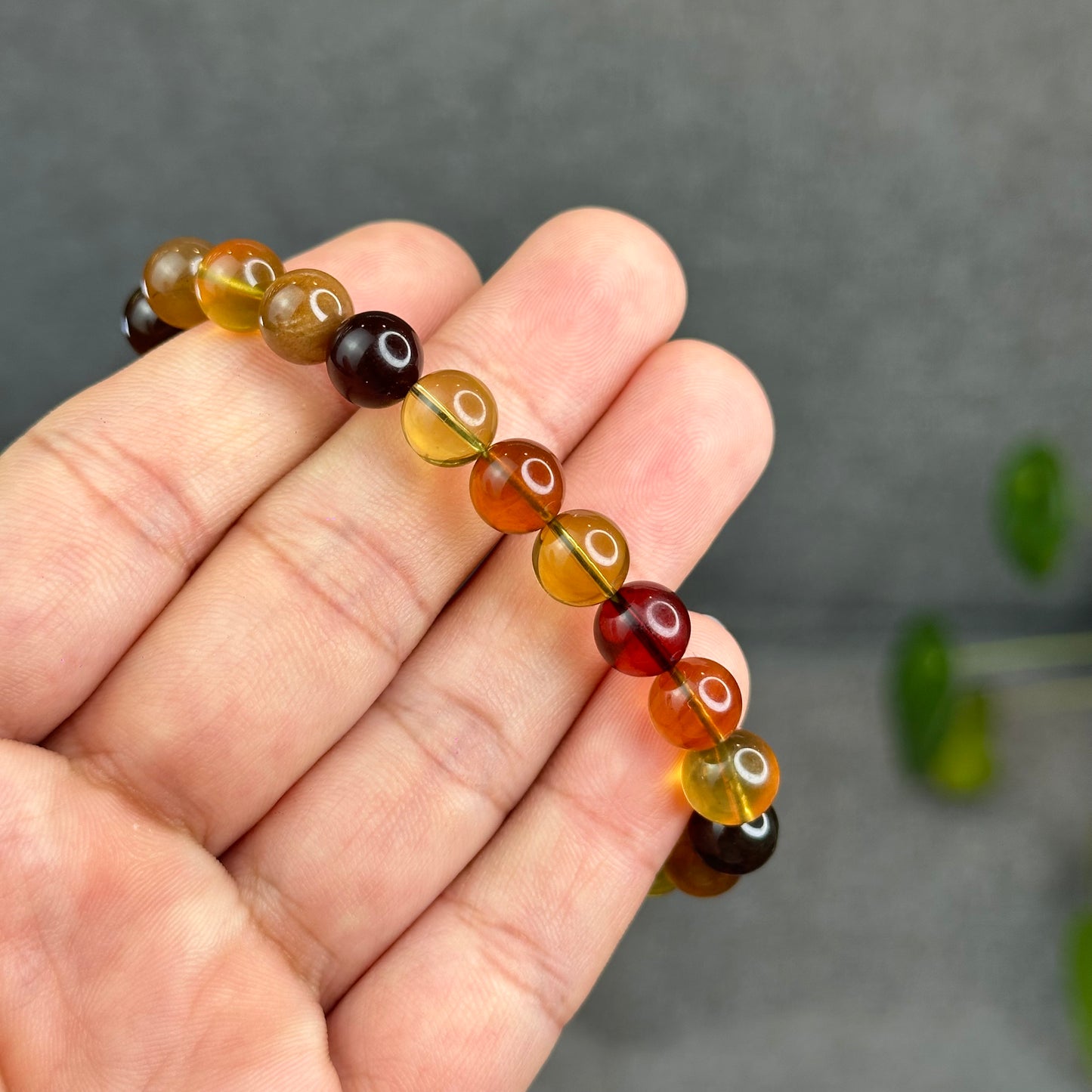 Natural Amber Bracelet Size 8.2 mm