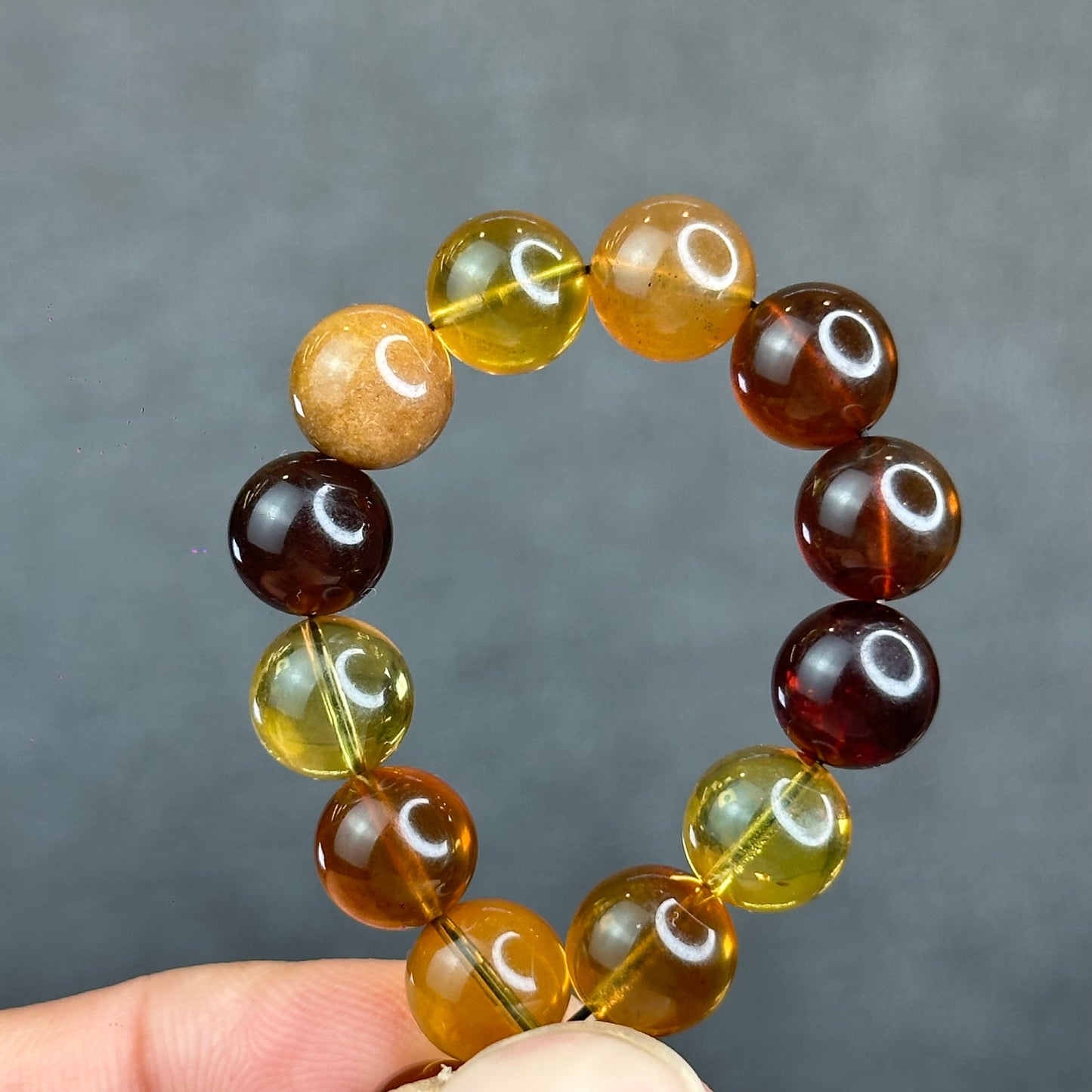 Natural Amber Bracelet Size 8.2 mm