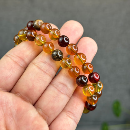 Natural Amber Bracelet Size 8.2 mm