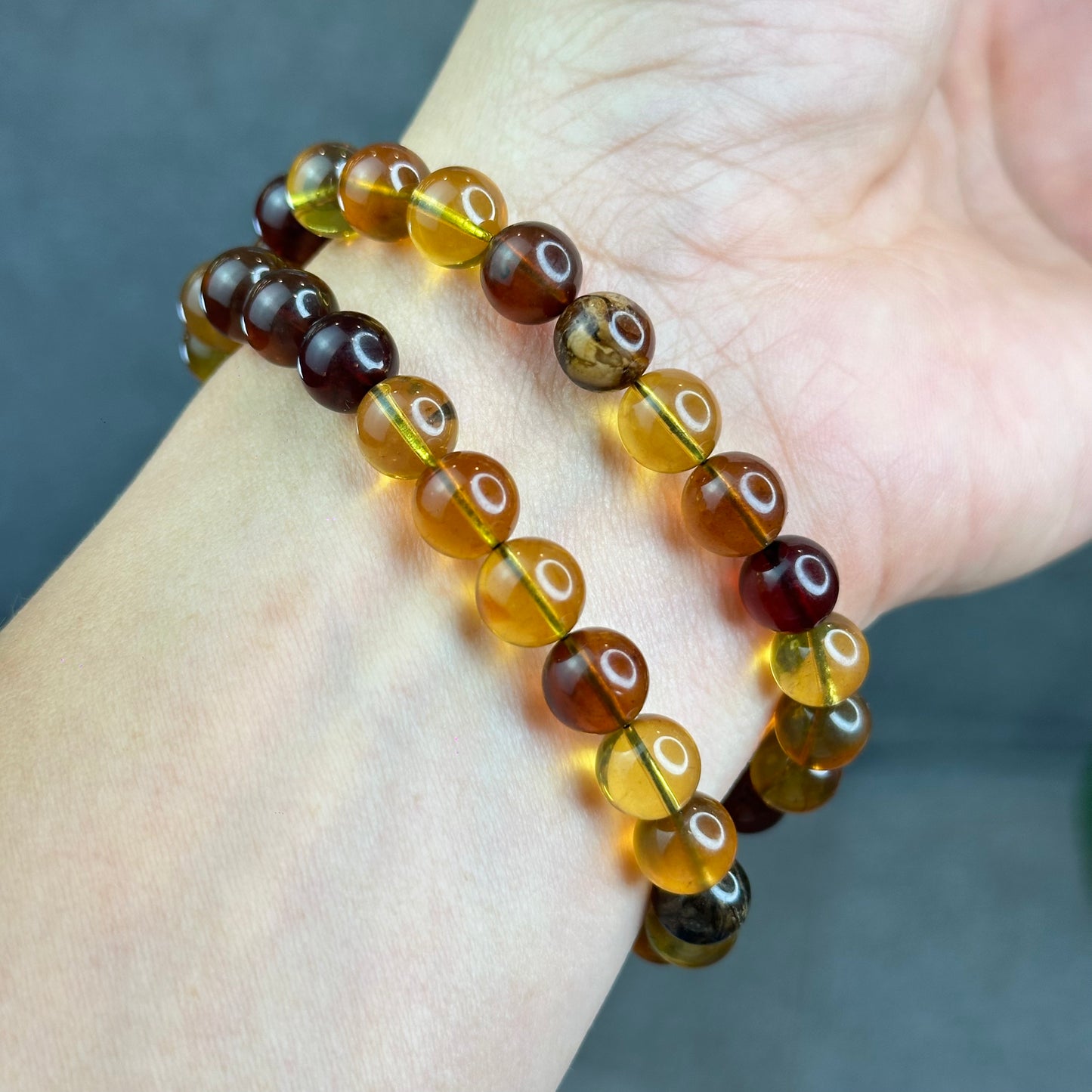 Natural Amber Bracelet Size 8.2 mm