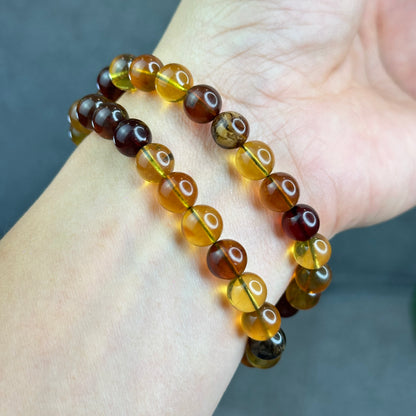Natural Amber Bracelet Size 8.2 mm