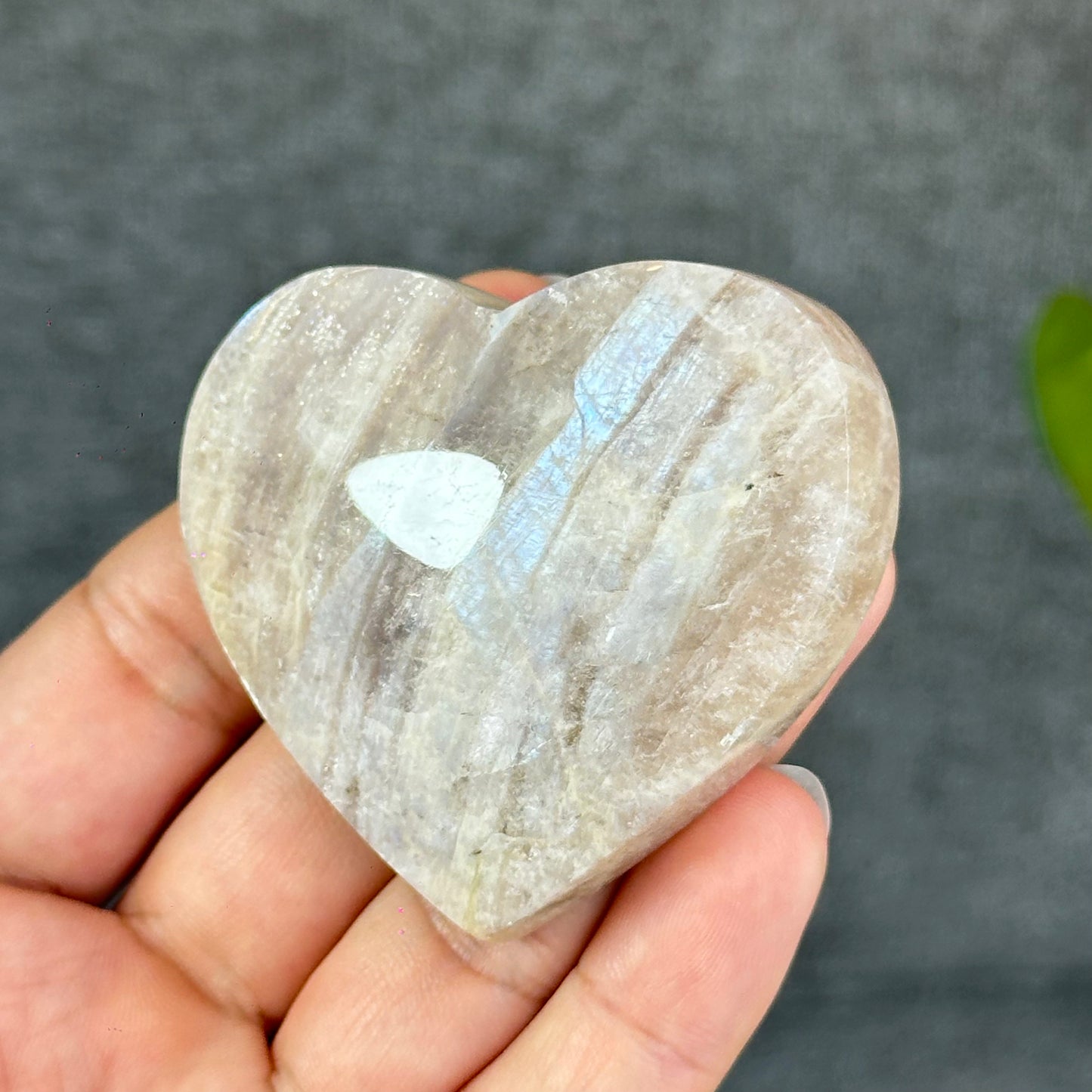 Natural Moonstone Heart