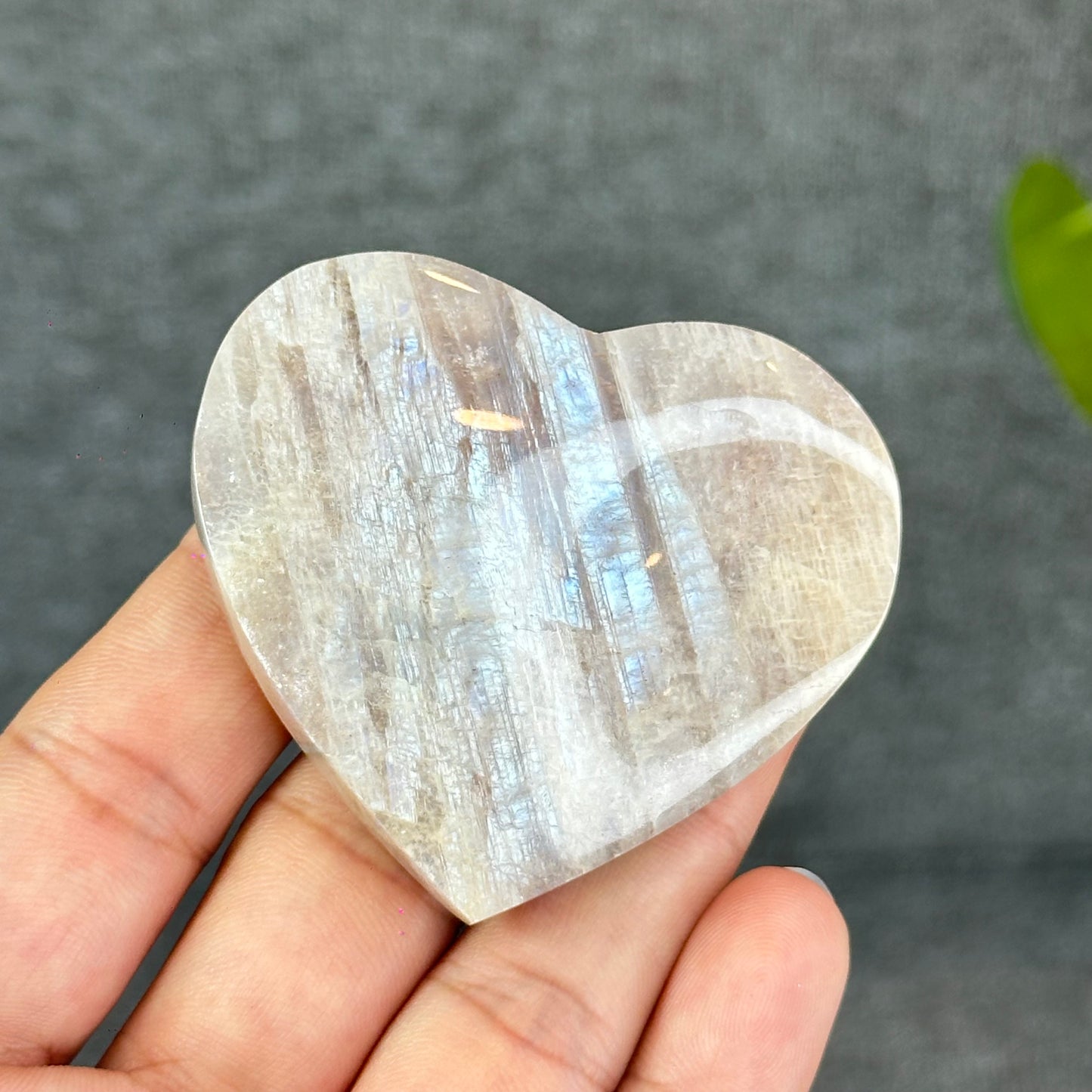 Natural Moonstone Heart