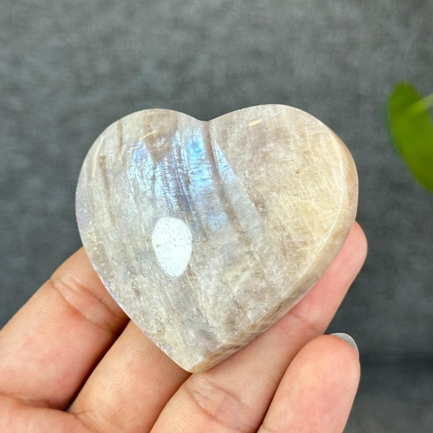 Natural Moonstone Heart
