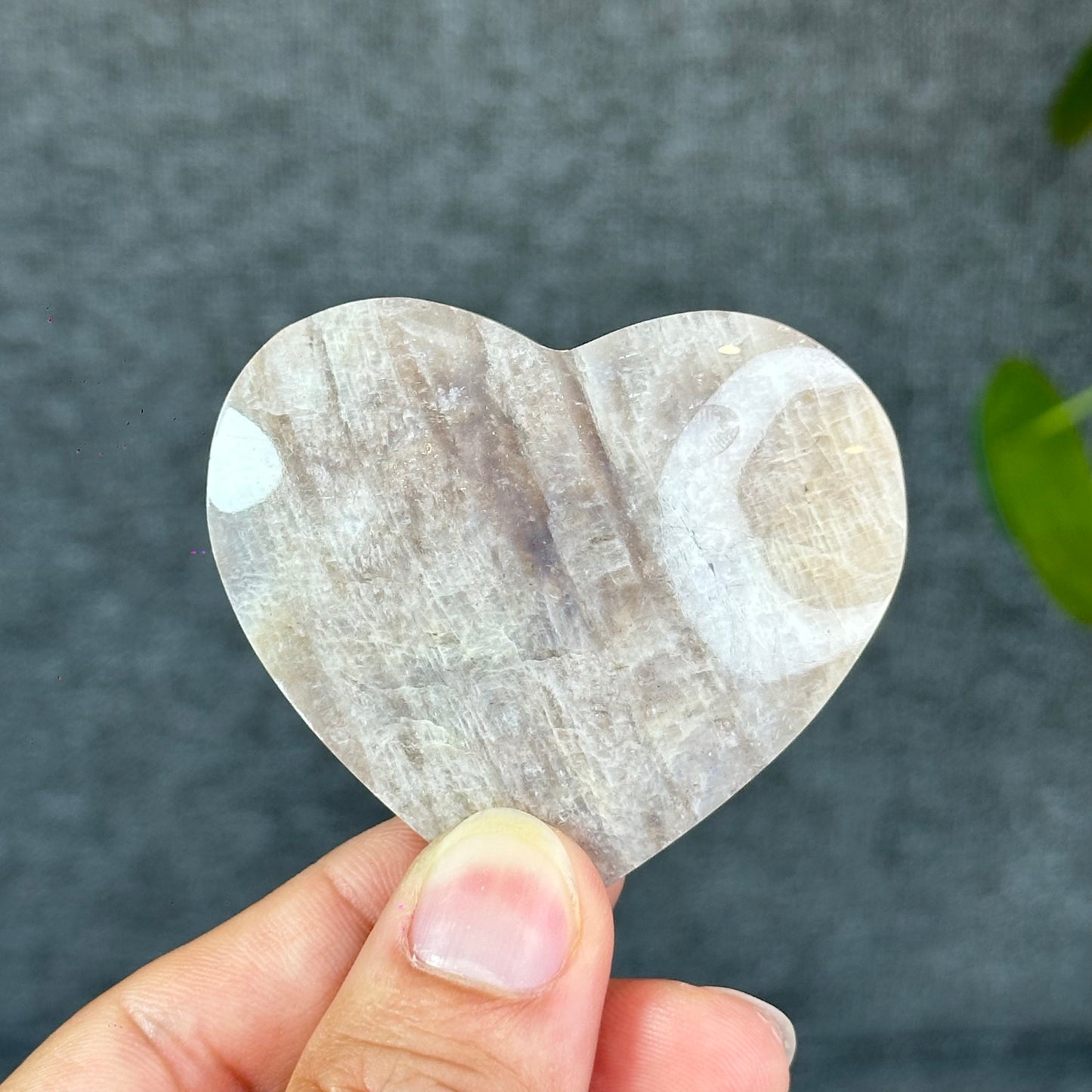Natural Moonstone Heart