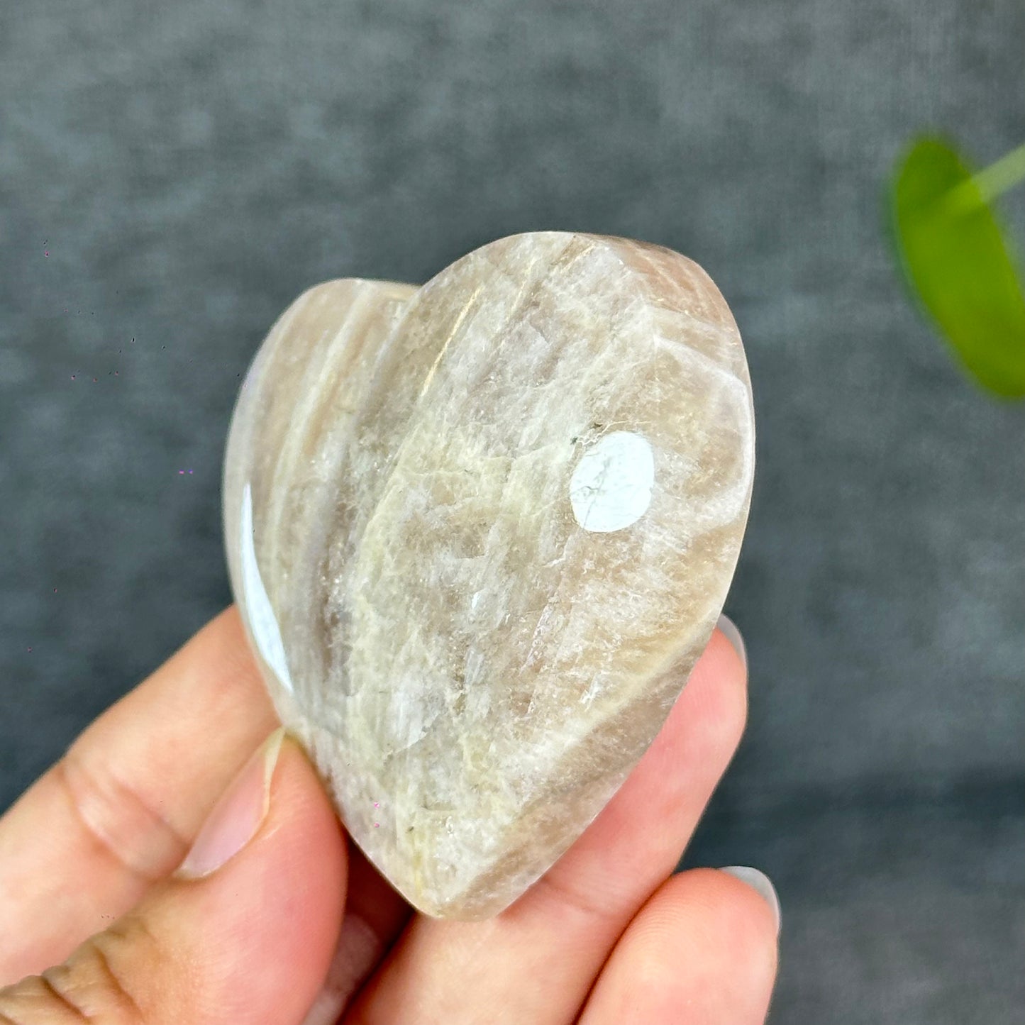 Natural Moonstone Heart