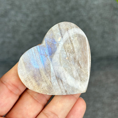 Natural Moonstone Heart