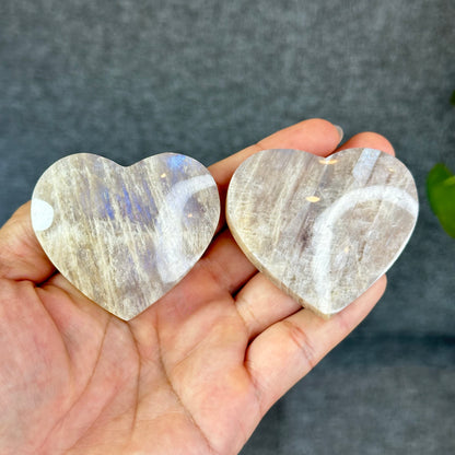 Natural Moonstone Heart