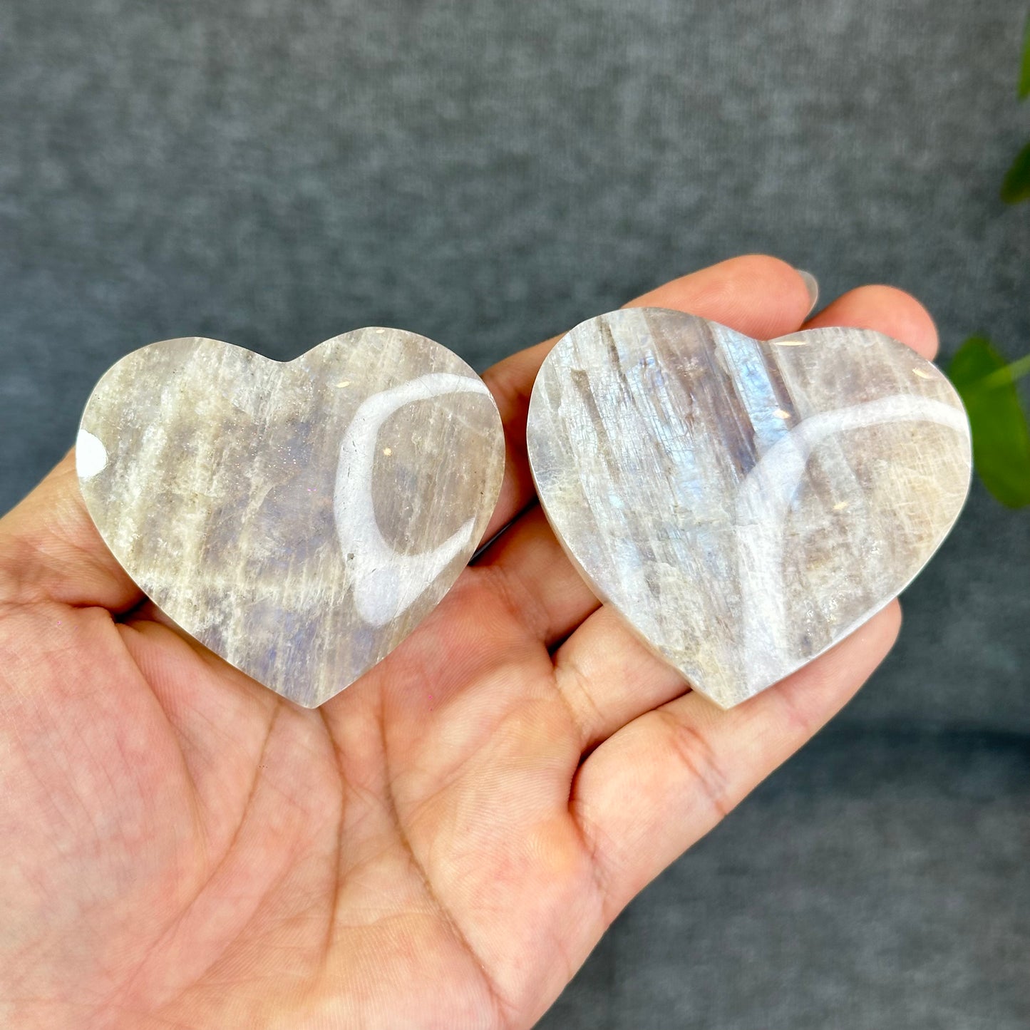 Natural Moonstone Heart
