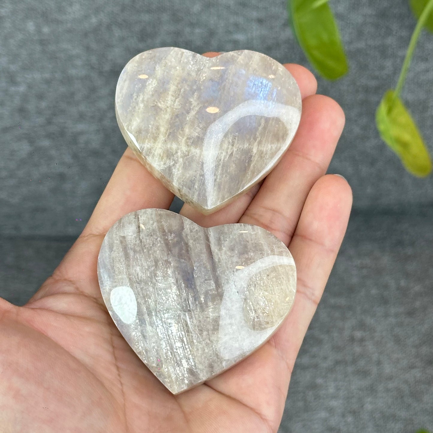 Natural Moonstone Heart