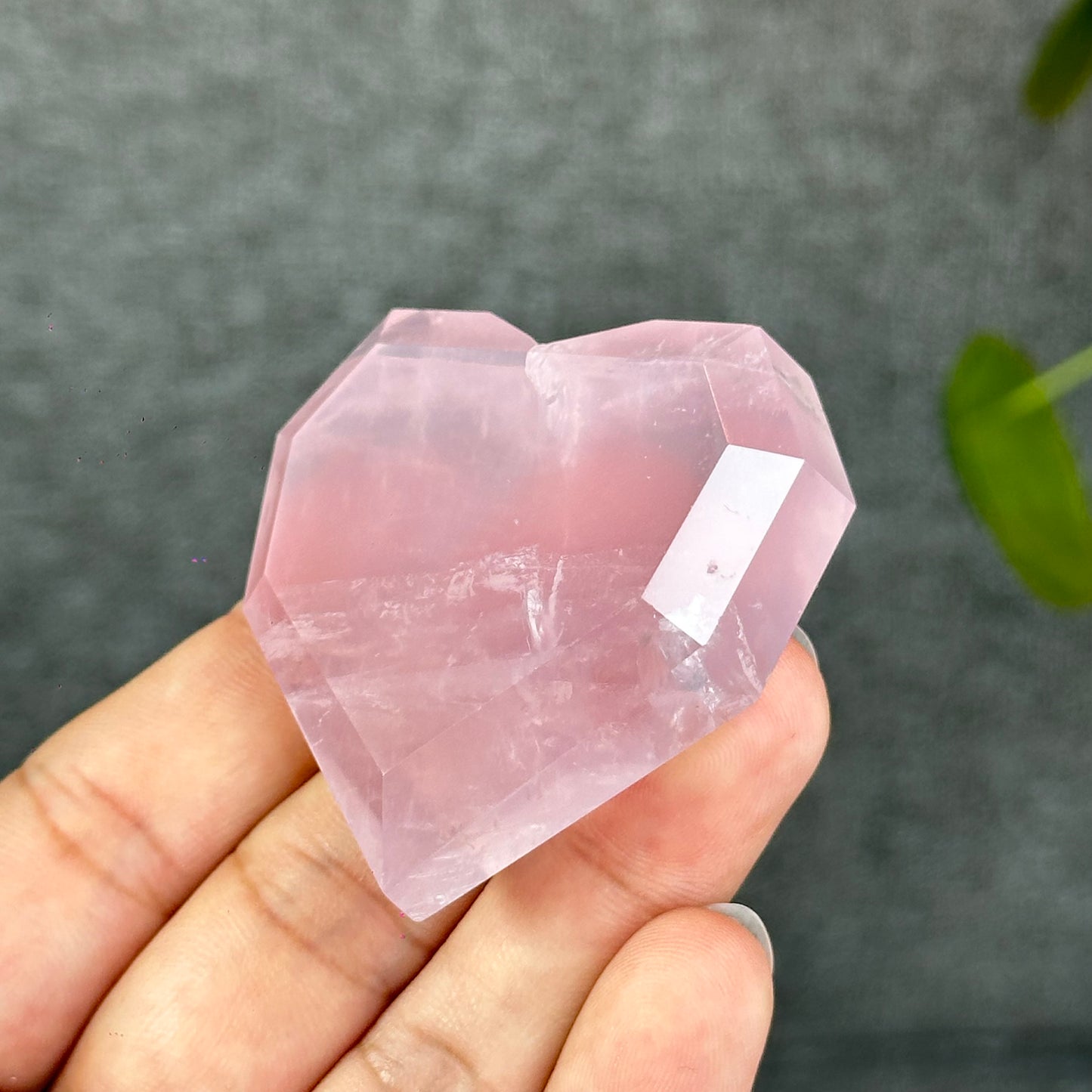 Natural Rose Quartz Heart