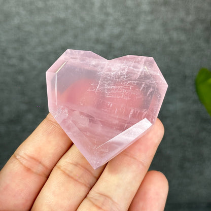 Natural Rose Quartz Heart