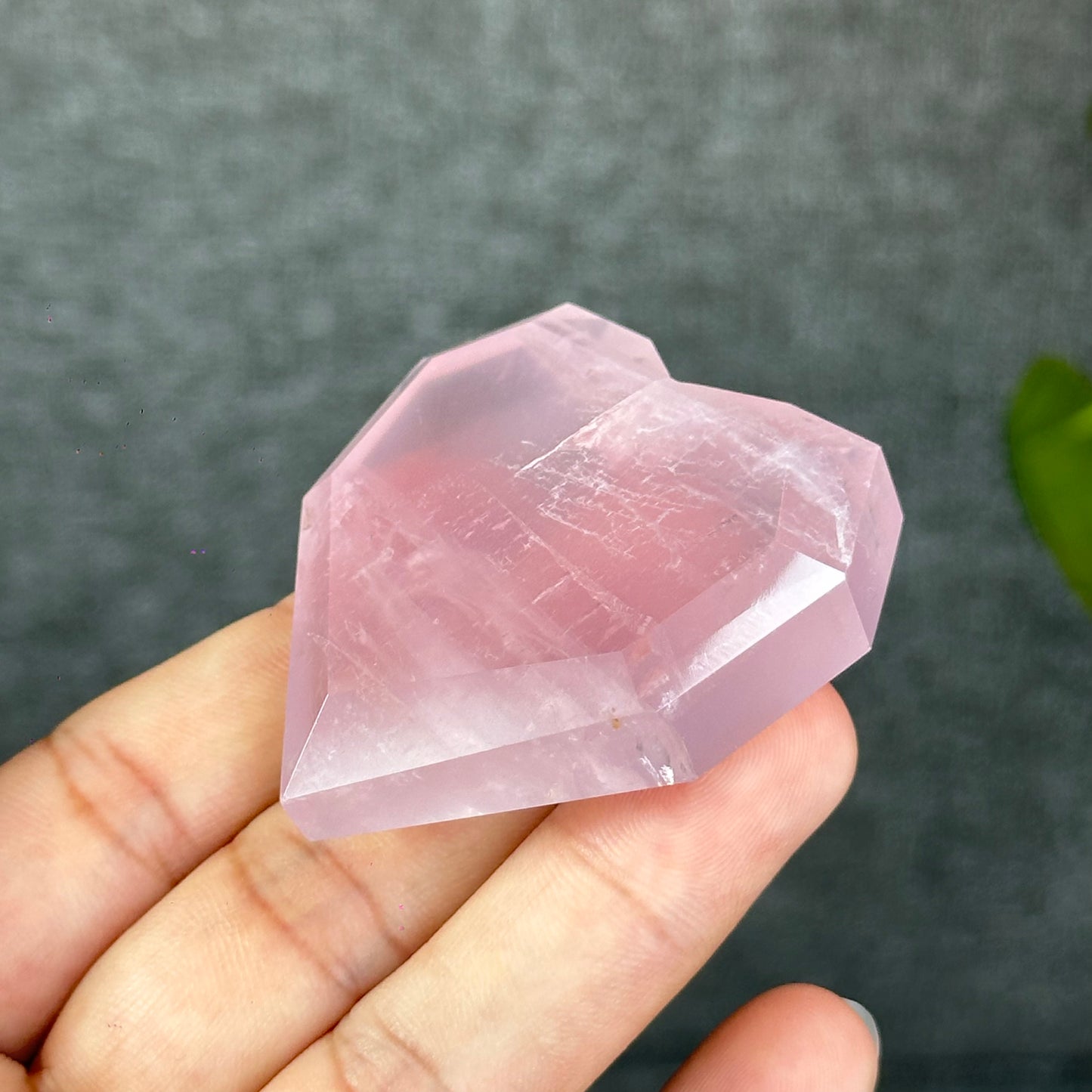 Natural Rose Quartz Heart