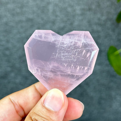 Natural Rose Quartz Heart