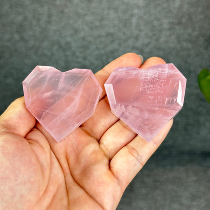 Natural Rose Quartz Heart