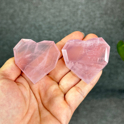 Natural Rose Quartz Heart
