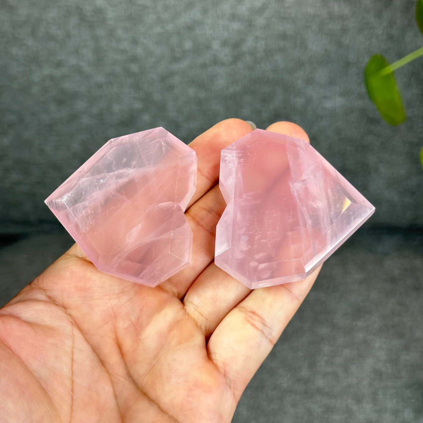 Natural Rose Quartz Heart