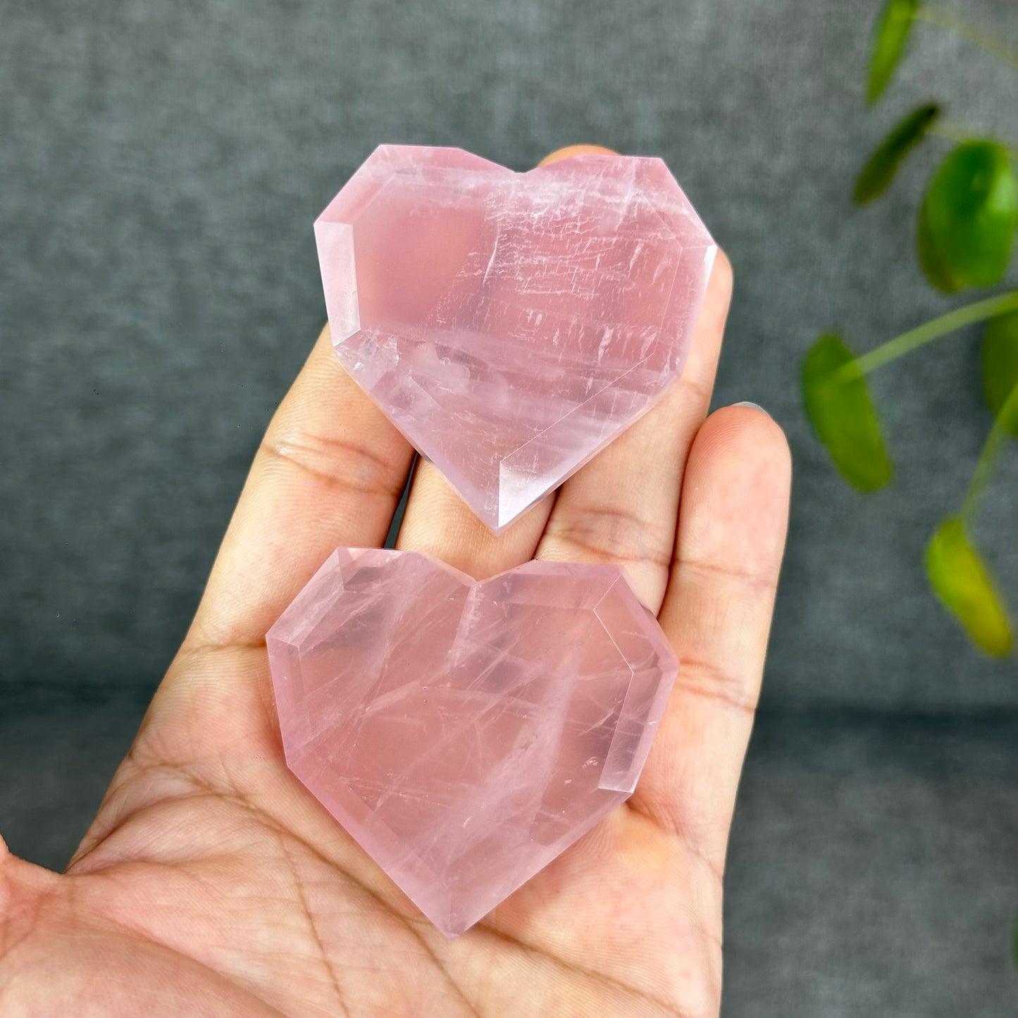 Natural Rose Quartz Heart
