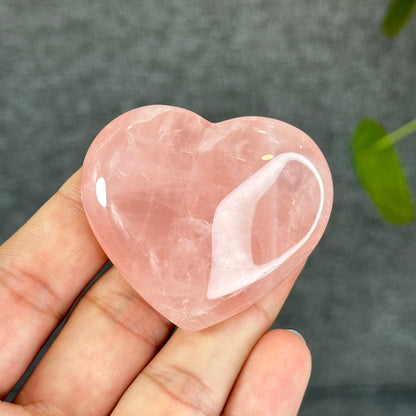 Natural Rose Quartz Heart
