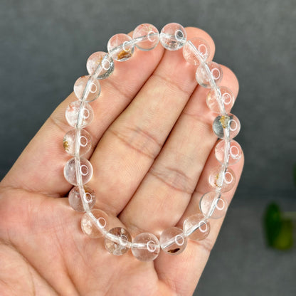 Natural Clear Quartz with Inclusion Size 8.8 mm